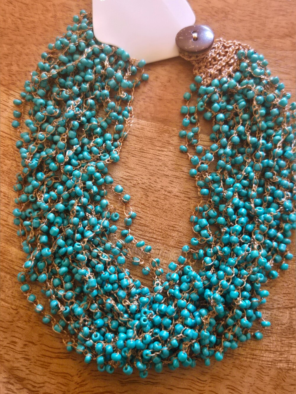 Handmade Turquoise Beaded Necklace